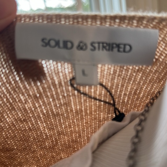 NWT Solid & Striped The Lowell Wool/Cashmere Low V-neck Sweater, Size Large - Picture 7 of 9